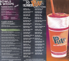 Pulp Juice And Smoothie menu
