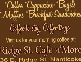 Ridge St. Cafe N'more menu