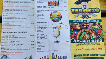 El Traviezo Mexican Food menu