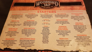 Woodshed Tap menu