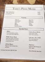 Tony's Market Italian Deli menu