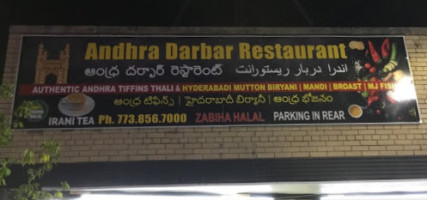 Andhra Darbar Restaurant menu