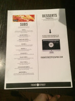 Massimo's Backside menu