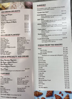 Coolbeanz menu