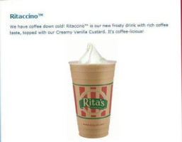 Rita's Water Ice menu