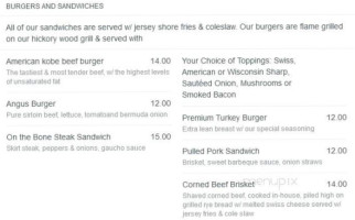 Ridgeway And Grill menu