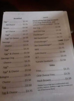 Sunshine Grill menu