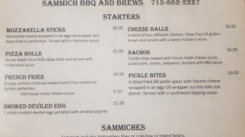Sammich Bbq Brews menu