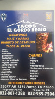 Tacos El Gordo Regio 1 food