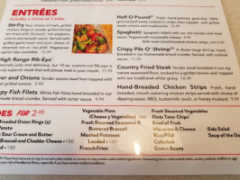 Shoney's menu