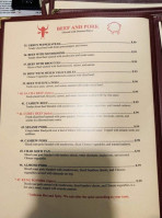 Golden Dragon menu