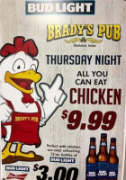 Brady's Pub food