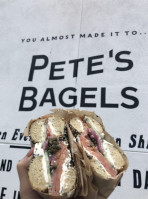 Pete's Bagels food