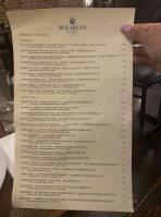 Rock And Rye Oyster House menu