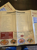 China Palm menu