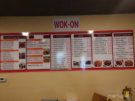 Wok-on menu