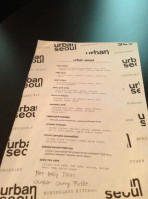 Urban Seoul menu