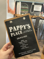 Pappy's Place menu