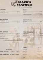 Black's Seafood menu