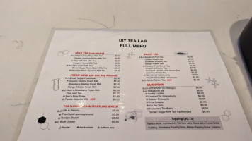 Diy Tea Lab Ballard menu