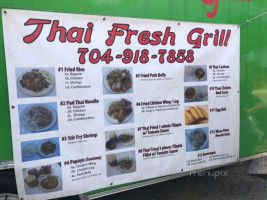 Thai Fresh Grill menu