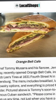 Orange Belt Cafe food