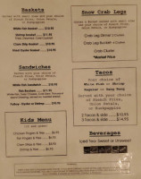 Clermont Oyster Bar Restaurant menu