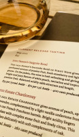 Holman Ranch Tasting Room menu