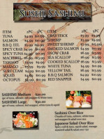 Osaka Japanese menu