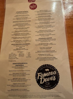 Famous Dave's Kalispell menu