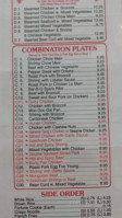 China Garden menu