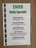 Emrb Café menu