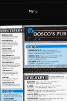 Bosco's Pub menu