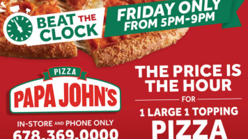 Papa Johns Pizza food