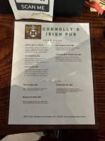 Connolly's Irish Pub menu
