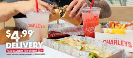 Charleys Cheesesteaks food