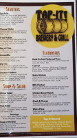 Tap-it Brewery And Grill menu