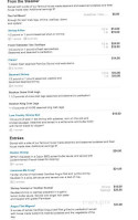 Full Moon Oyster And Seafood Kitchen menu