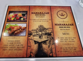 Maharajah menu