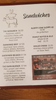 The Barnyard Deli And More menu