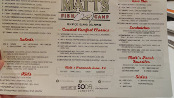 Matt's Fish Camp Fenwick menu