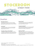 Stockroom Street Food menu