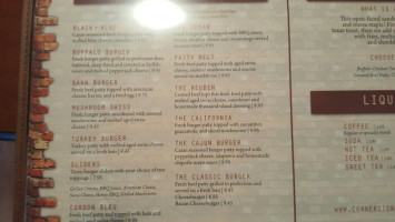 C Note Pub menu