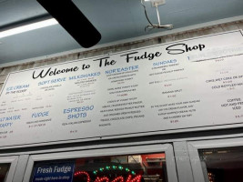 The Fudge Ice Cream Shop menu