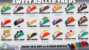 Sweet Rolled Tacos food