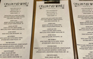 Crush Pad Wines menu