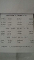 Shop 'n Save menu