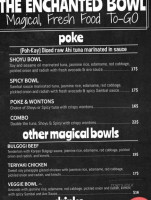 The Enchanted Bowl menu