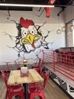 Holy Cluck Food Truck inside