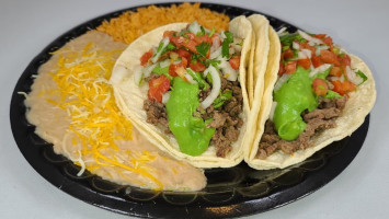 Vaqueros Carne Asada food